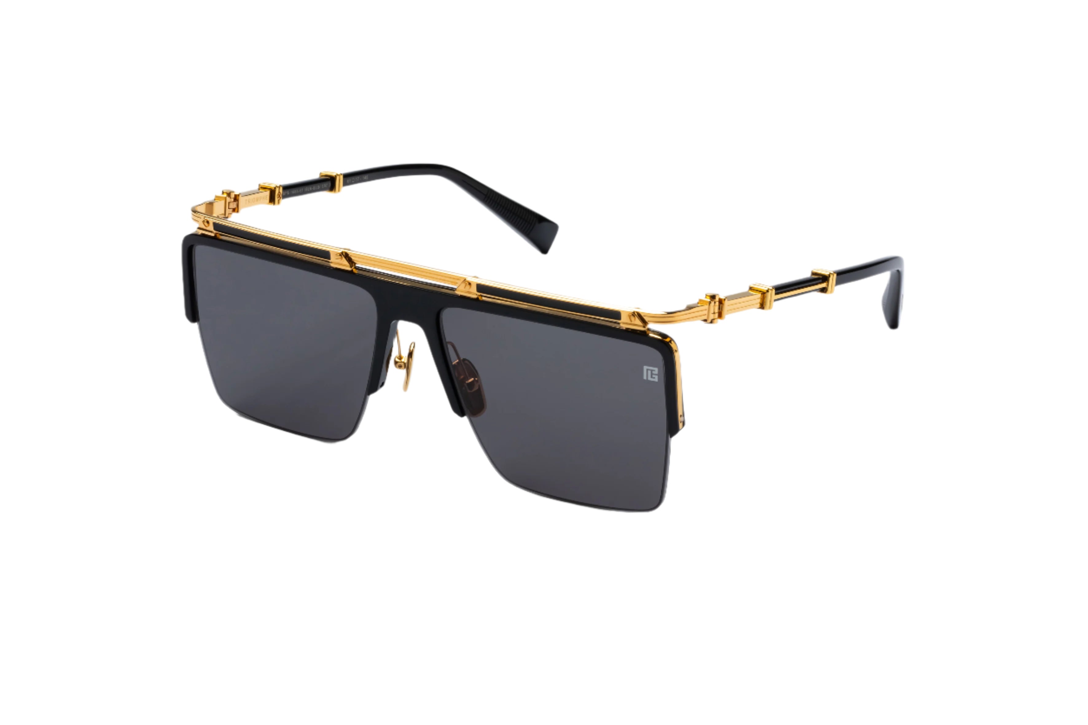 BALMAIN BPS168A TRIOMPHE BLK GLD 61 SUNGLASSES