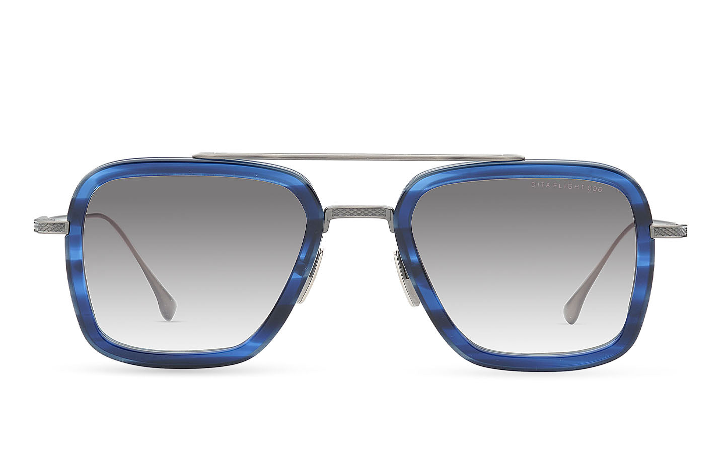 DITA 7806T FLIGHT 006 BLU SIL 52 SUNGLASSES