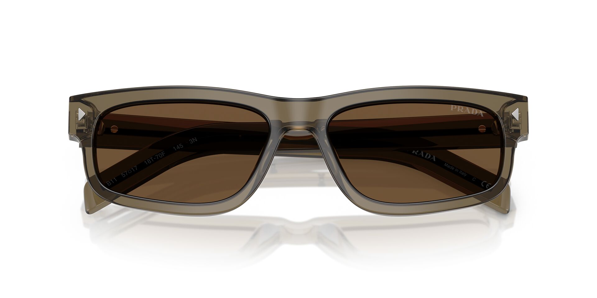 PRADA PRB11S 18T70F 55 SUNGLASSES