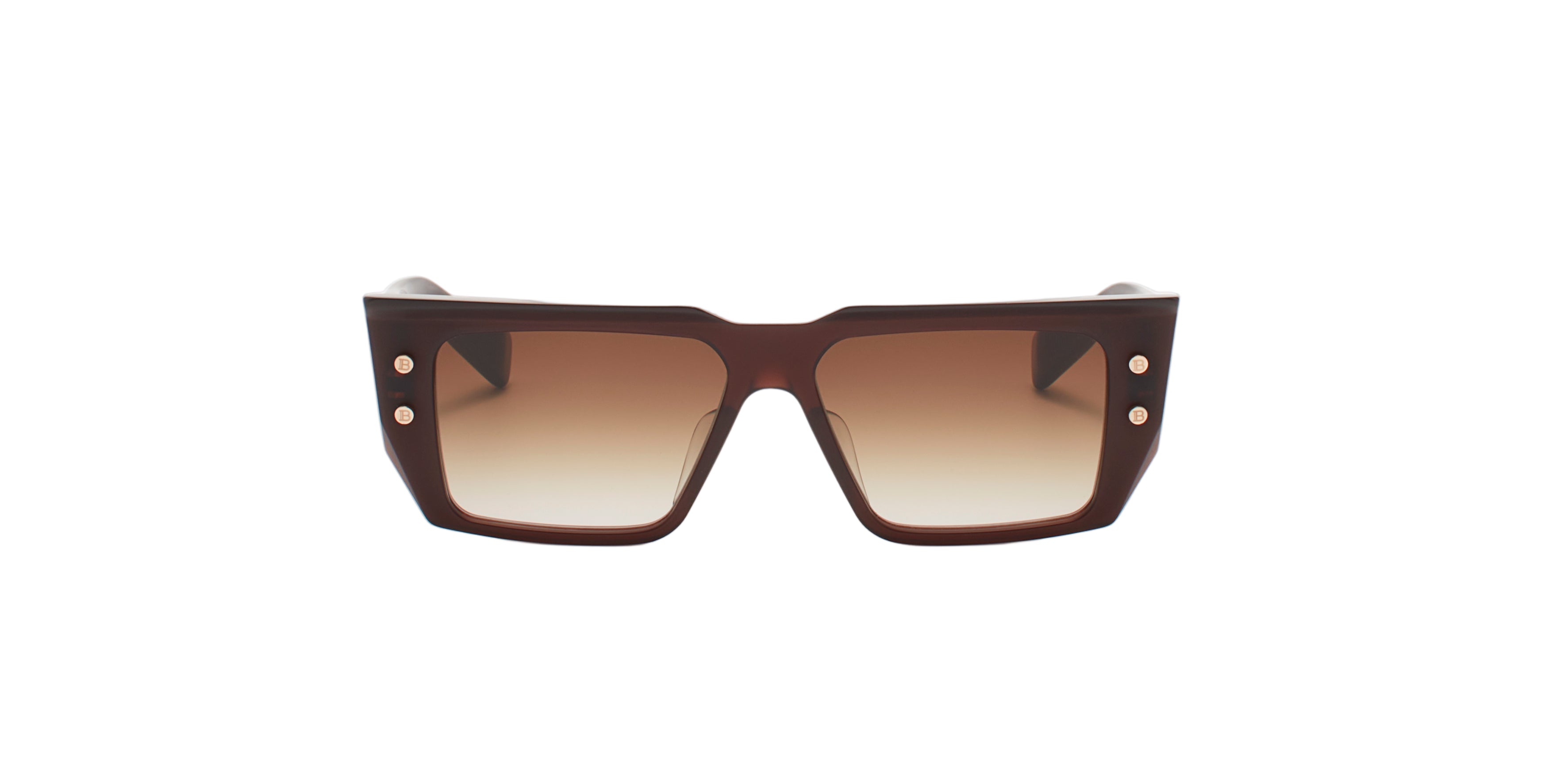 BALMAIN BPS128F B-VI BRN GLD 54 SUNGLASSES