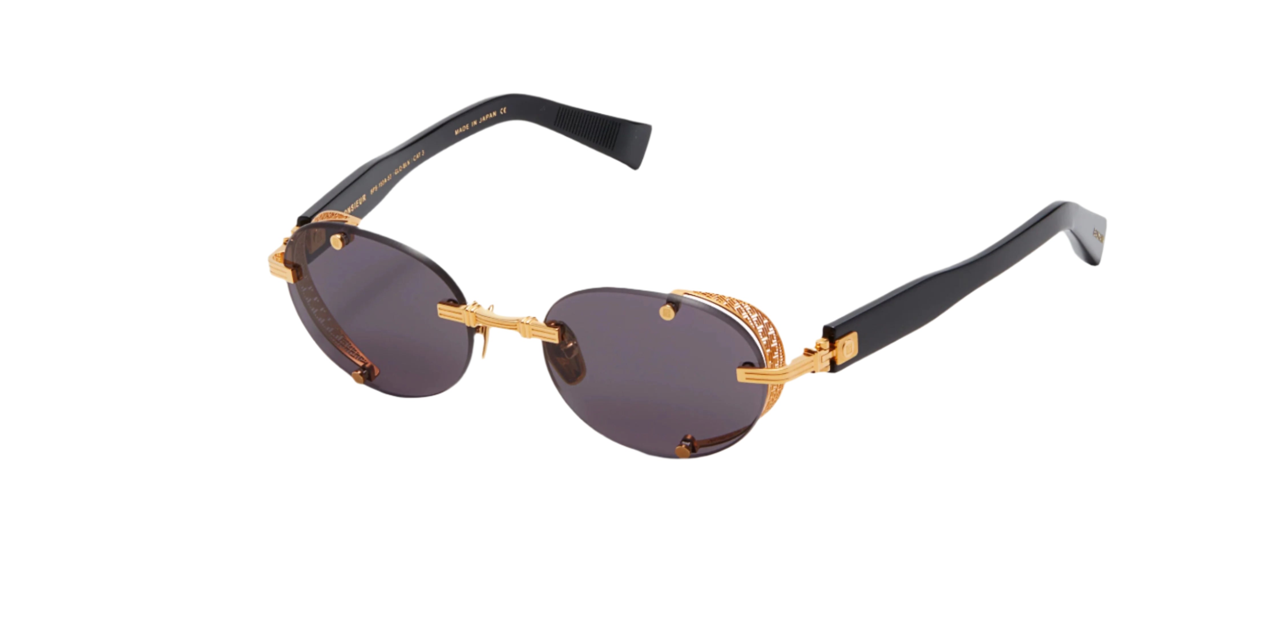 BALMAIN BPS153A MONSIEUR GLD BLK 53 SUNGLASSES