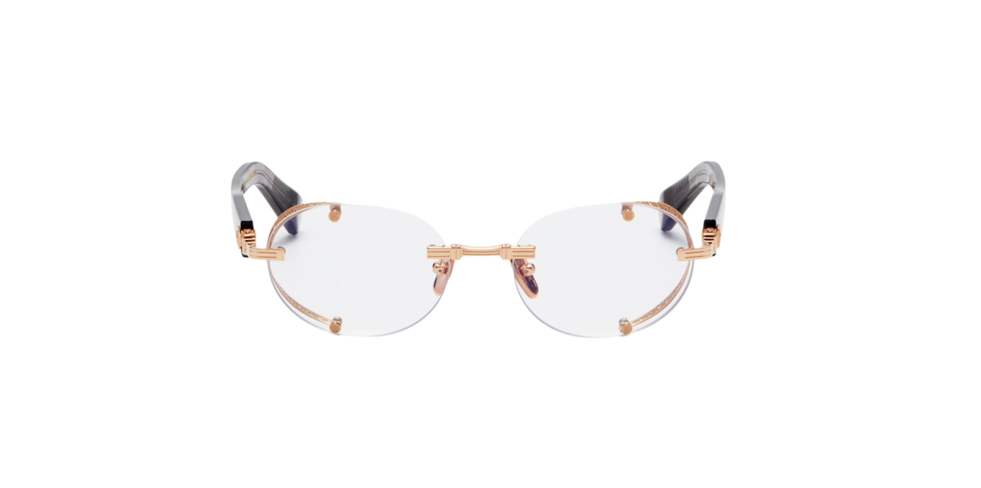 BALMAIN BPX153D MONSIEUR GLD GRY 53 FRAME