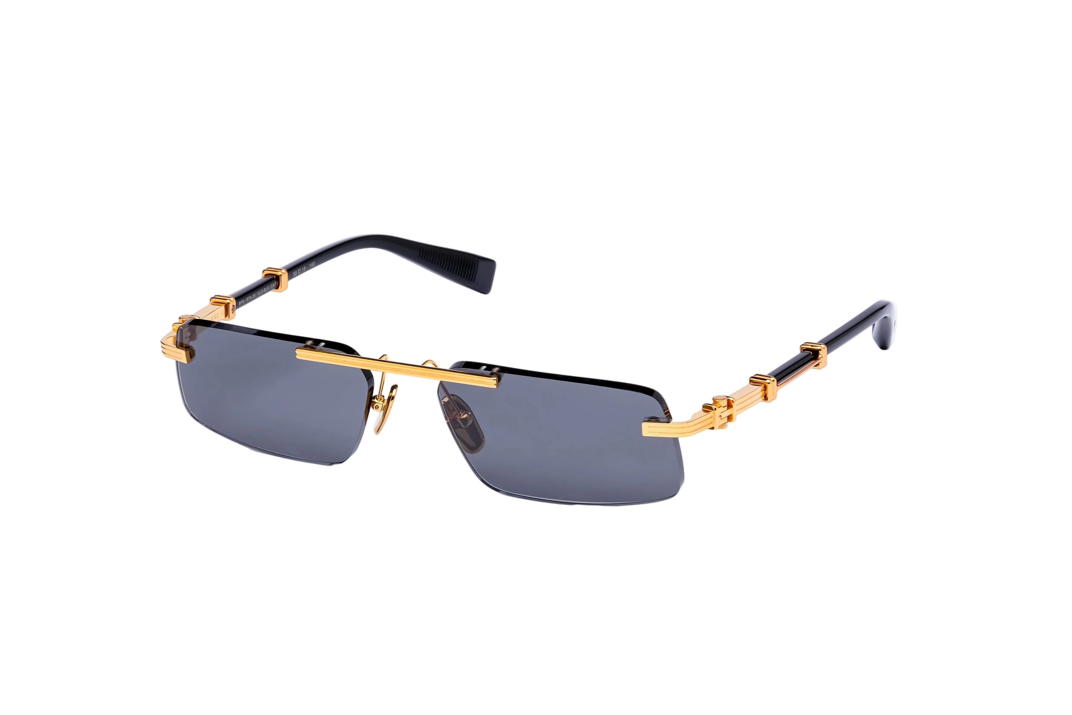 BALMAIN BPS187A GLD BLK 58 SUNGLASSES