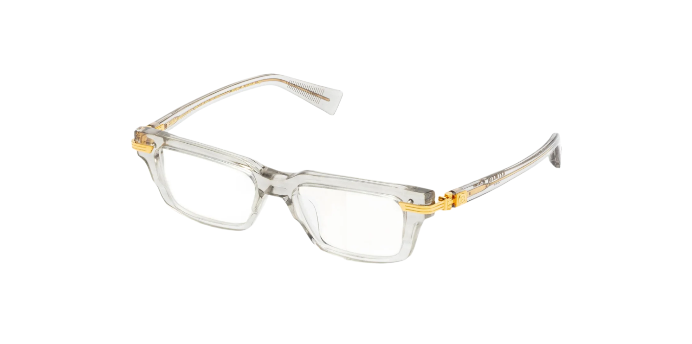 BALMAIN BPX133C SENTINELLE IV GRY GLD 51 FRAME