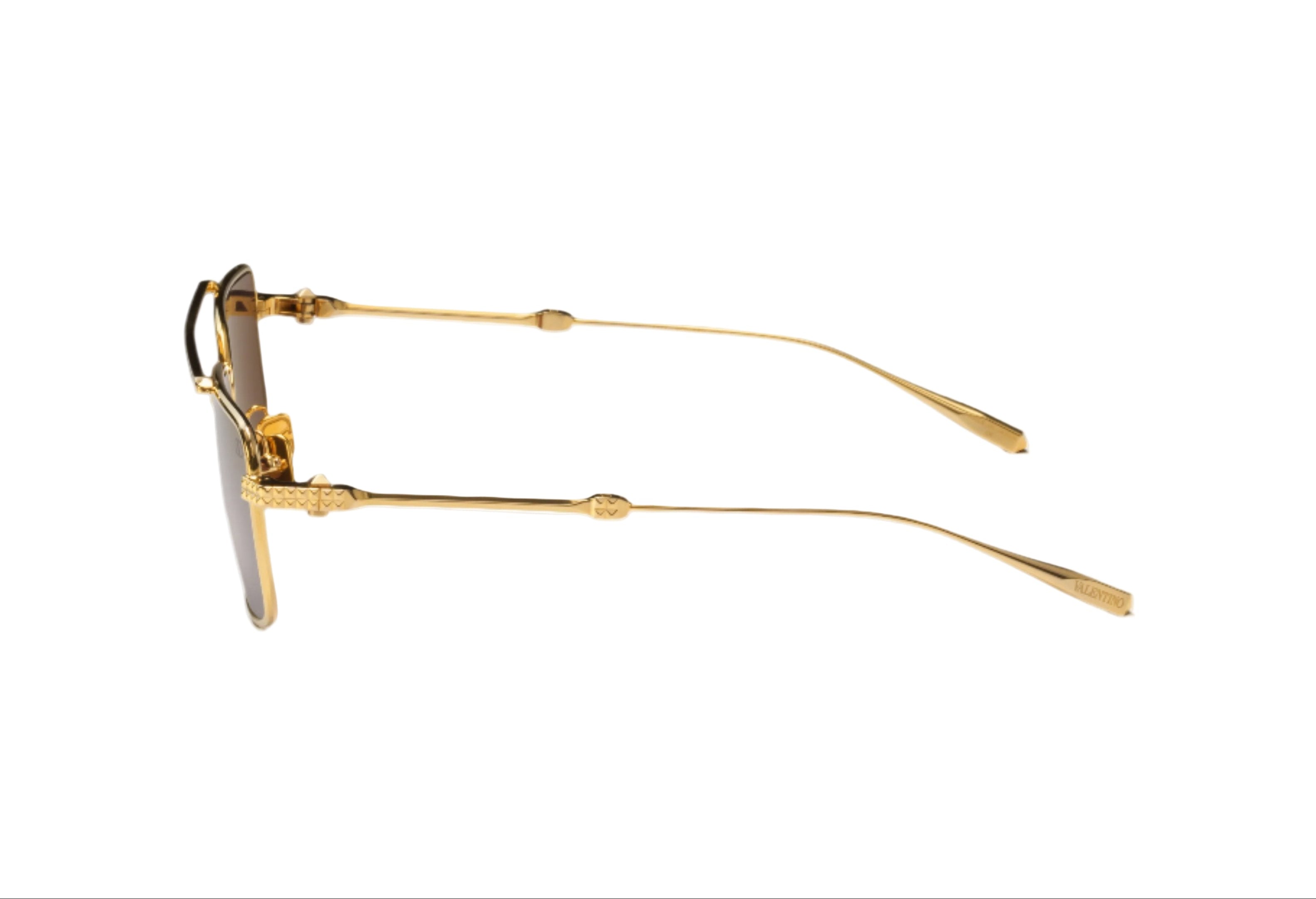 VALENTINO VLS111B V-SEI GLD BRN 58 SUNGLASSES