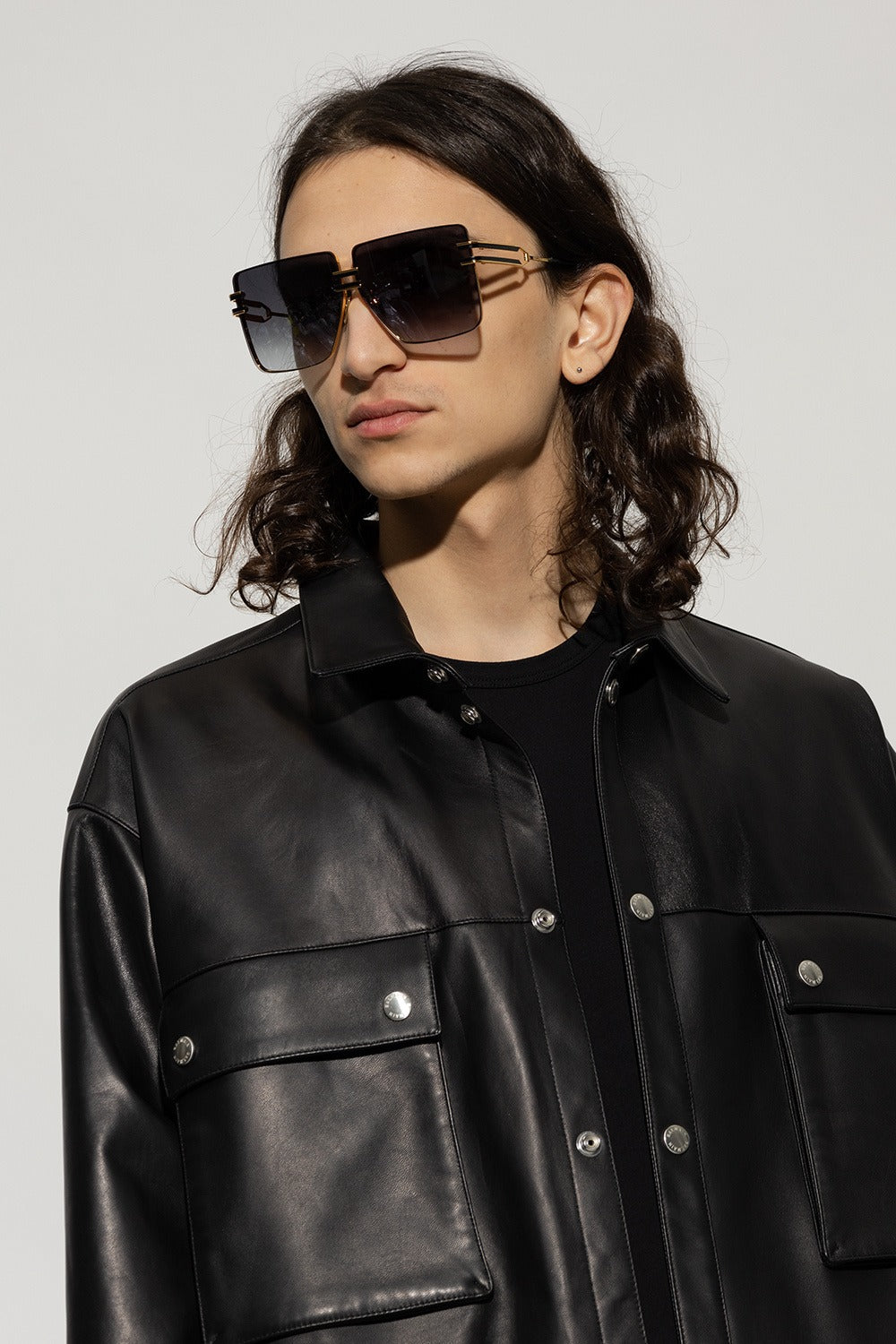 BALMAIN BPS109D GENDARME GLD BLK 66 SUNGLASSES