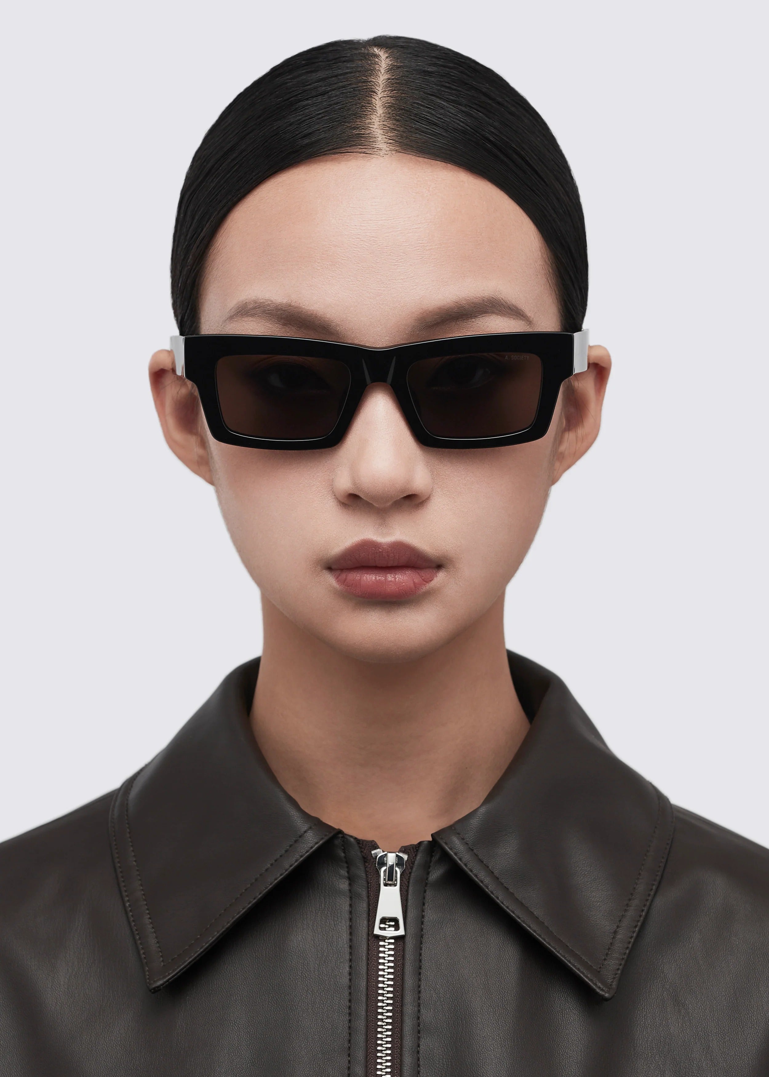 A SOCIETY AVIS BLACK 52 SUNGLASSES