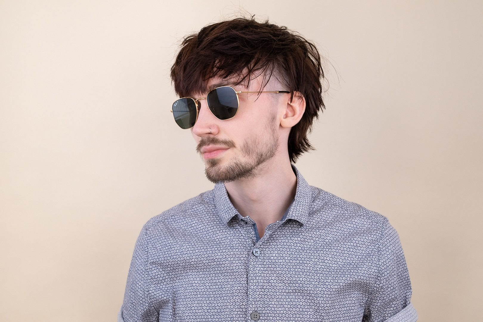 RAYBAN RB3548N HEXAGONAL 001 51 SUNGLASSES