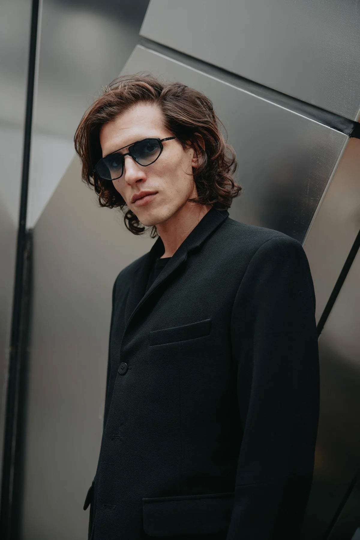 CAPOTE PAJE BLK GREEN 53 SUNGLASSES