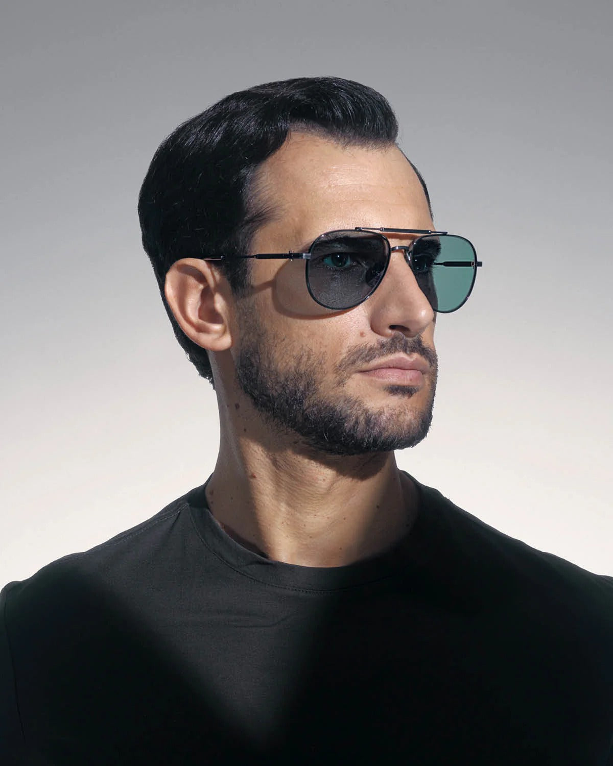 AKONI AKS202A HYDRA GLD BLK 59 SUNGLASSES