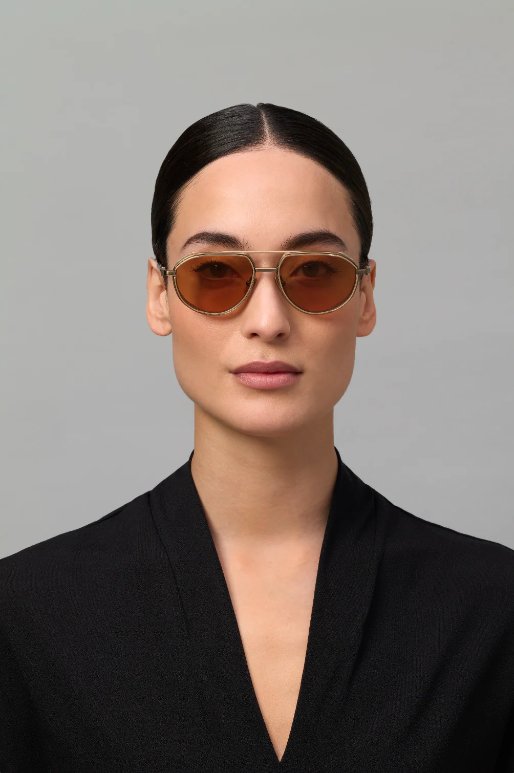 AKONI AKS511B SKYRACER GLD GLD 54 SUNGLASSES