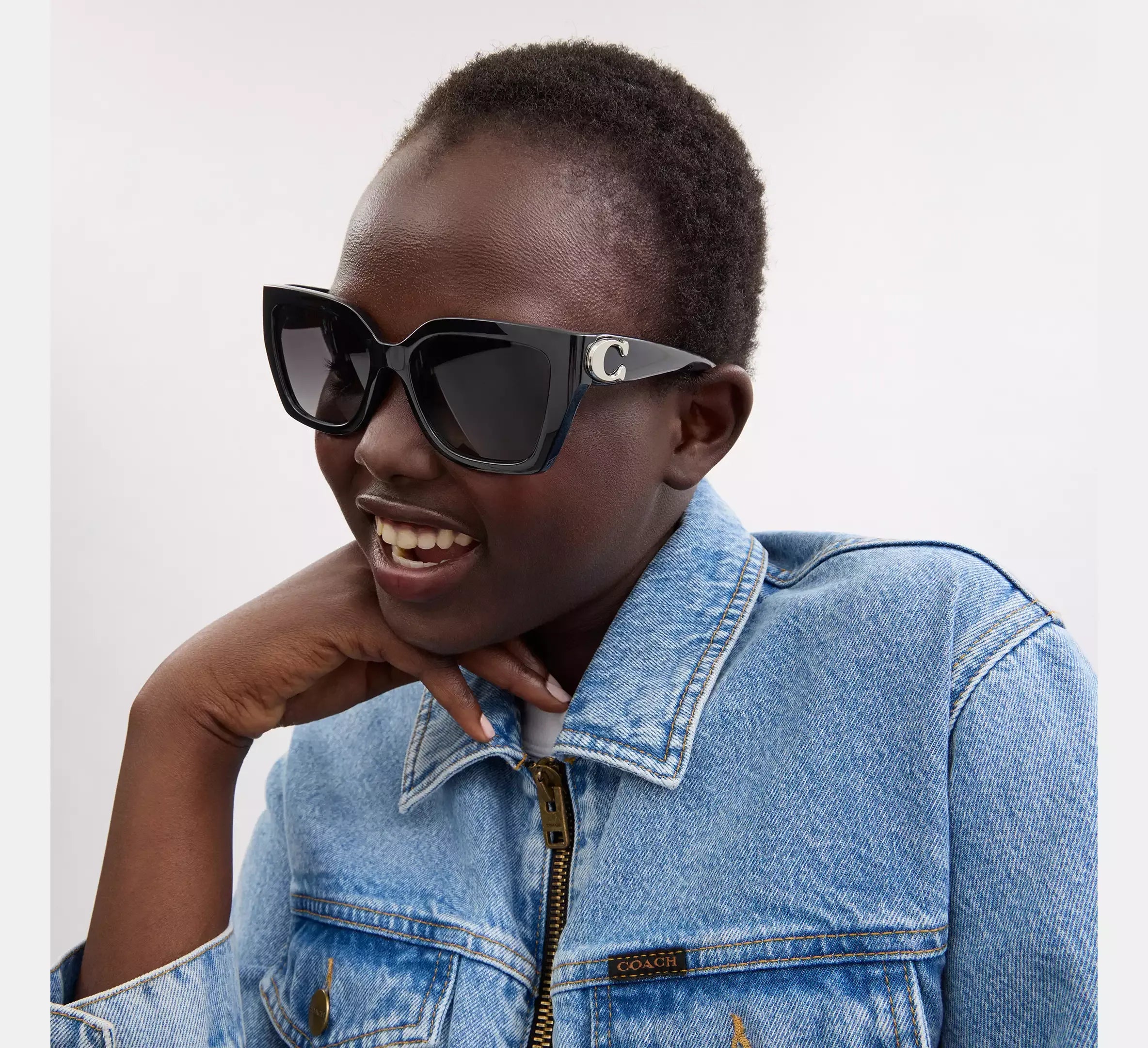 COACH HC8408U CW195 50023C 55 SUNGLASSES