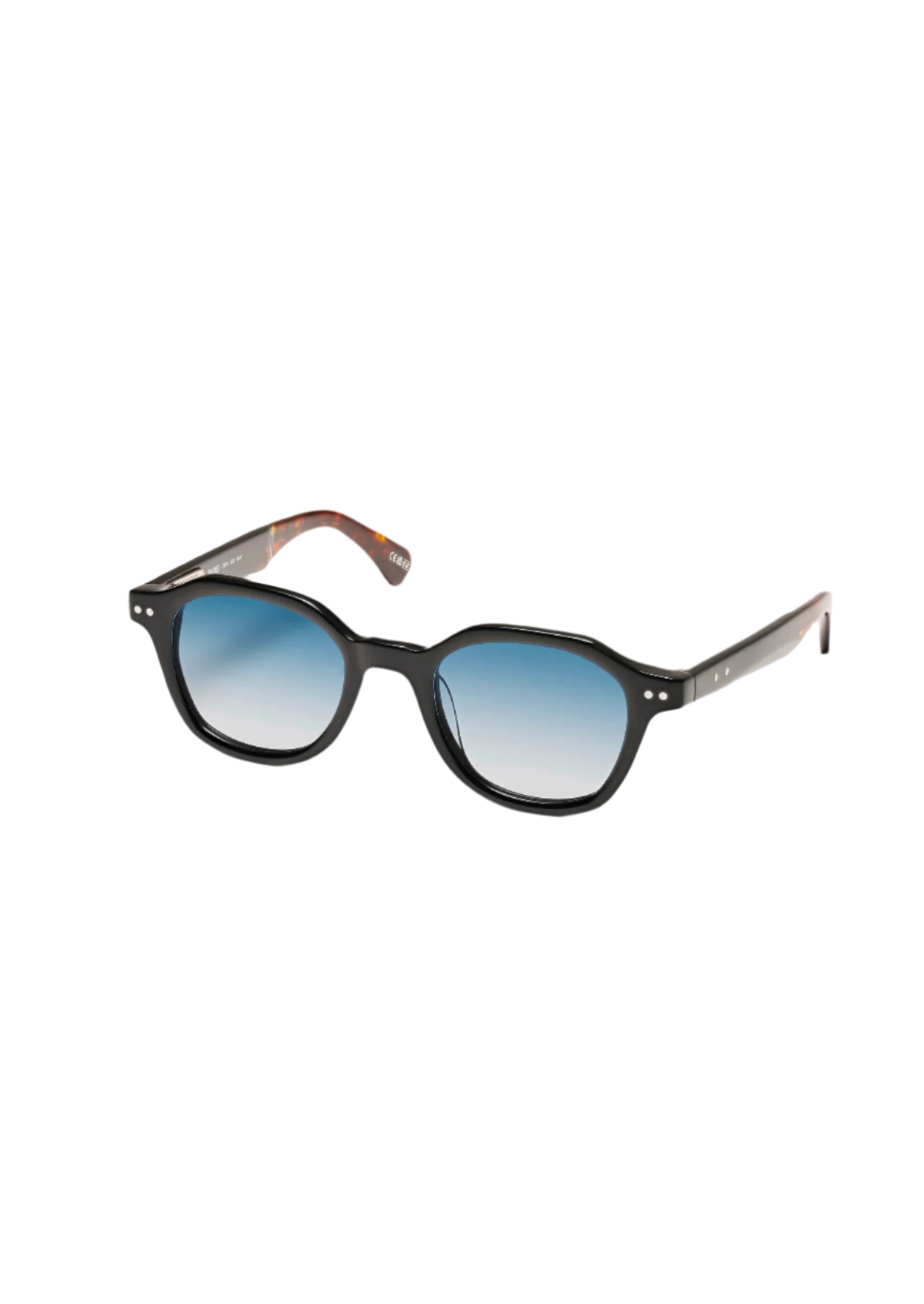 PETER AND MAY S81 SUN SKY BLK BLUE 47 SUNGLASSES
