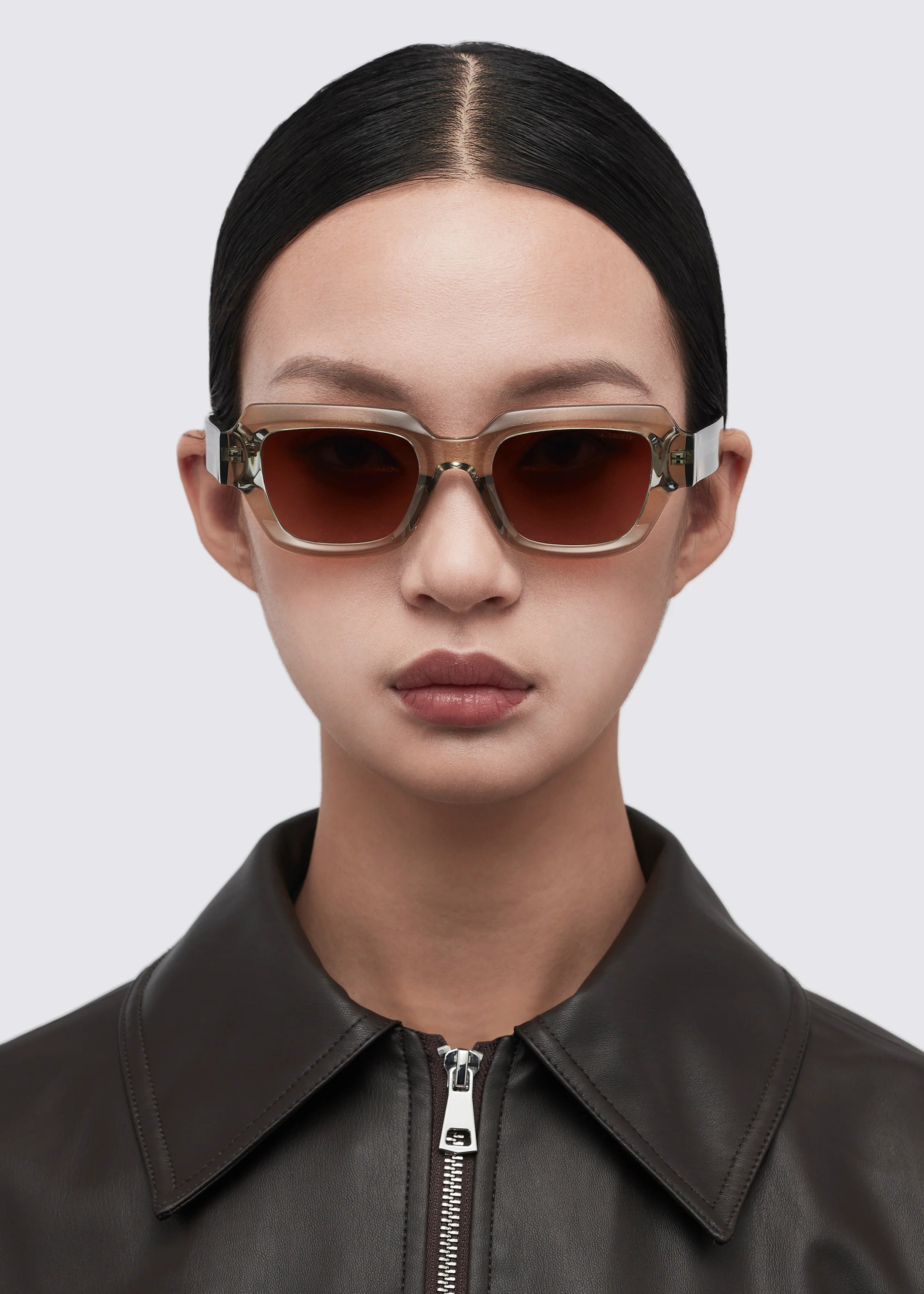 A SOCIETY EMBER GREY 50 SUNGLASSES