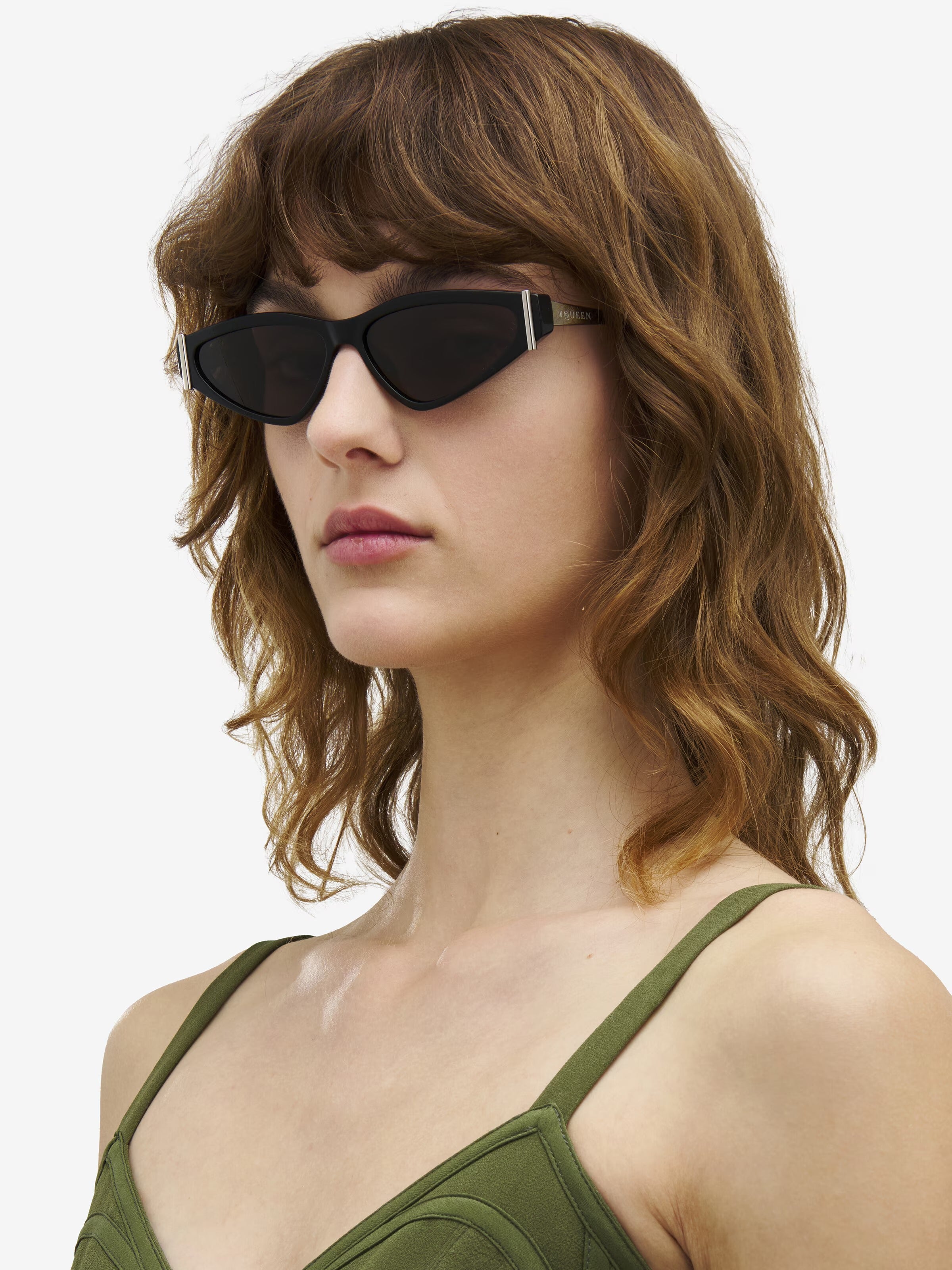 ALEXANDER MCQUEEN AM0493S 001 57 SUNGLASSES
