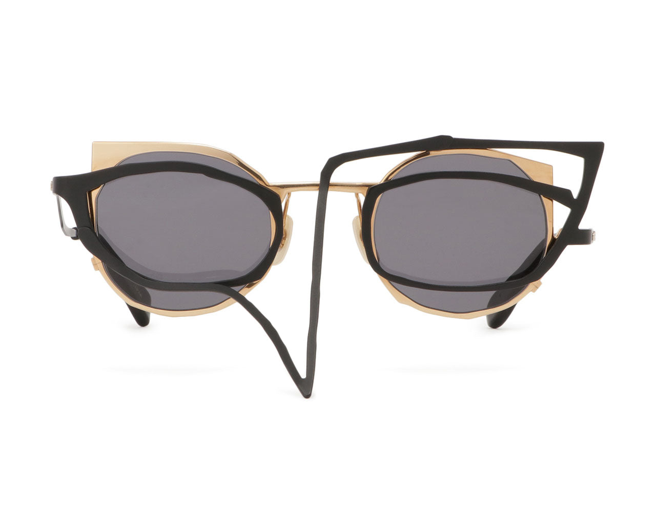 MASAHIRO MARUYAMA MM0044 DOODLE BLK GLD 45 SUNGLASSES