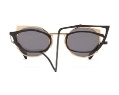 MASAHIRO MARUYAMA MM0044 DOODLE BLK GLD 45 SUNGLASSES