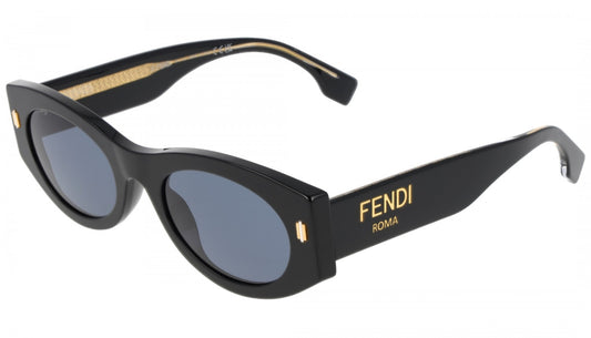 FENDI FE40125I 01V 52 SUNGLASSES