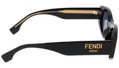 FENDI FE40125I 01V 52 SUNGLASSES