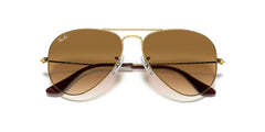 RAYBAN 0RB3025 AVIATOR 001/51 Light Brown Full Rim 62 140 Metal SUNGLASSES