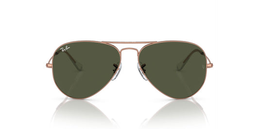 RAYBAN 0RB3025 AVIATOR 920231 Green Full Rim 55 135 Metal SUNGLASSES