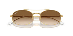 RAYBAN 0RB3719  001/51 Light Brown Full Rim 54 145 Metal SUNGLASSES