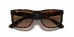 RAYBAN 0RB4165 JUSTIN 710/13 Dark Brown Full Rim 55 145 Injected SUNGLASSES