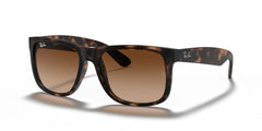 RAYBAN 0RB4165 JUSTIN 710/13 Dark Brown Full Rim 55 145 Injected SUNGLASSES