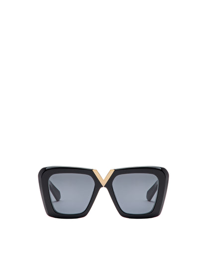 VALENTINO VLS161A V-GOLD II BLK GLD 53 SUNGLASSES
