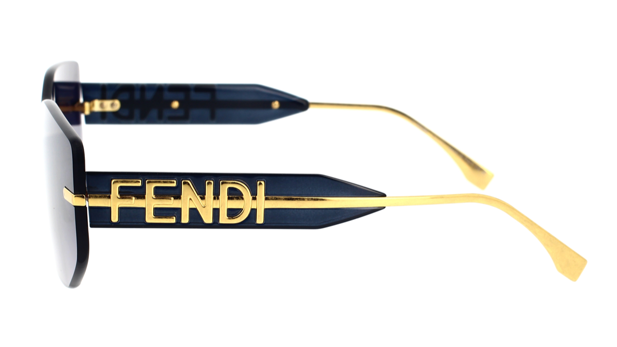 FENDI FE40066U  31W 0002 Rimless 140 140 Composite Plastic + Metal SUNGLASSES