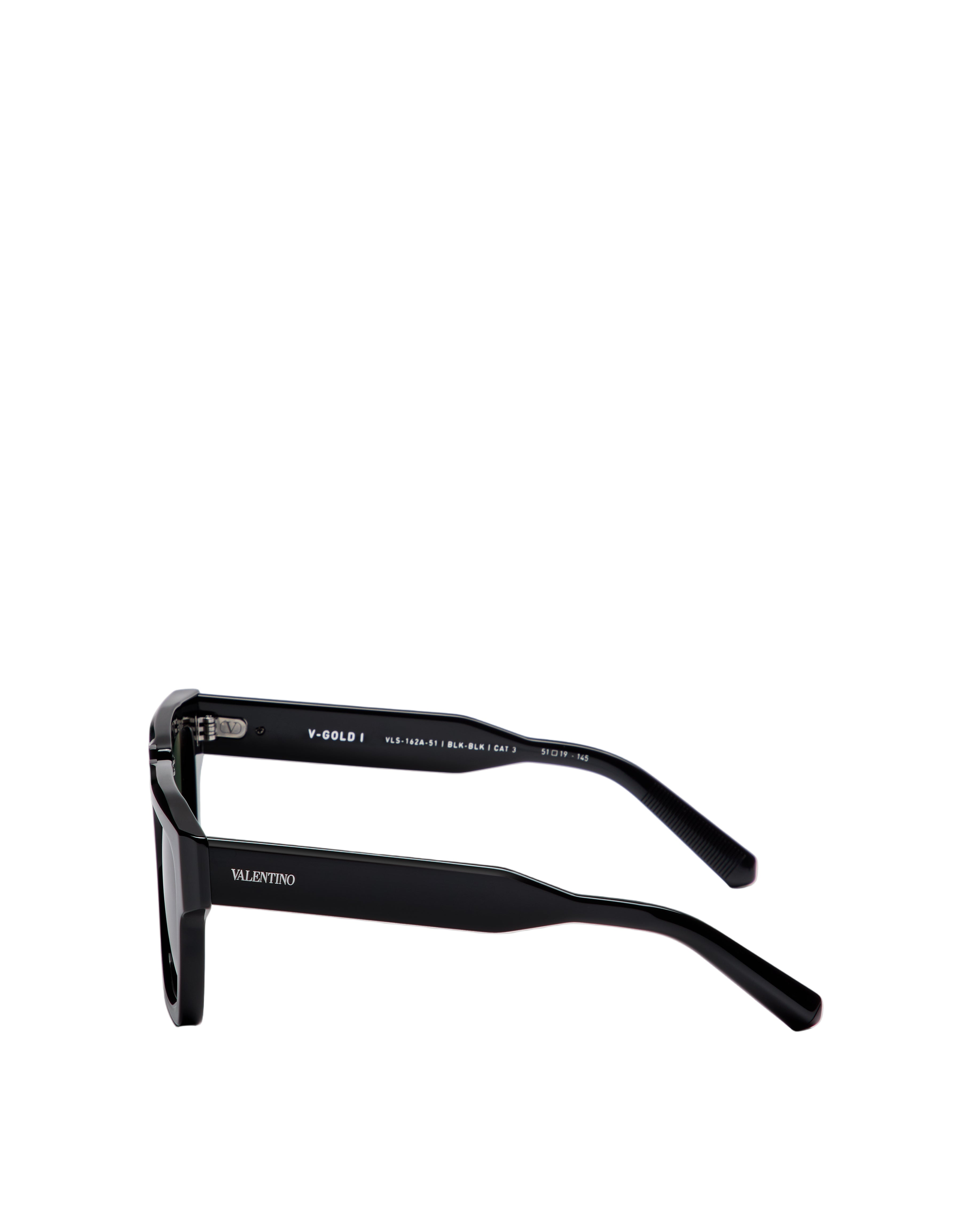 VALENTINO VLS162A V-GOLD I BLK BLK 51 SUNGLASSES