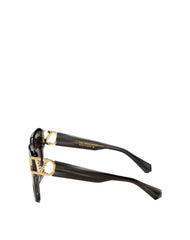 VALENTINO VLS107A BLK GLD 55 SUNGLASSES