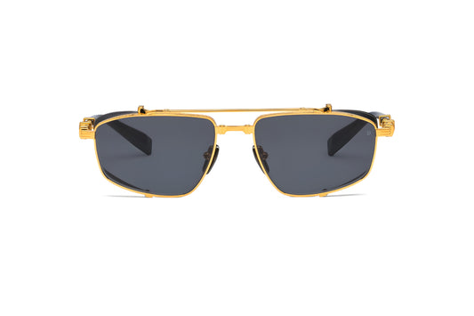 BALMAIN PARIS BPS142D GLD BLK 56 SUNGLASSES