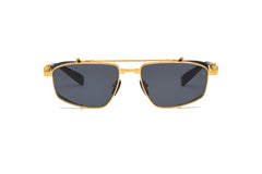 BALMAIN PARIS BPS142D GLD BLK 56 SUNGLASSES