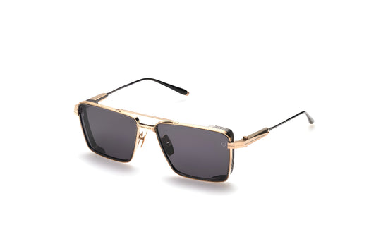 AKONI AKS504E SPRINT-A GLD BLK 55 SUNGLASSES