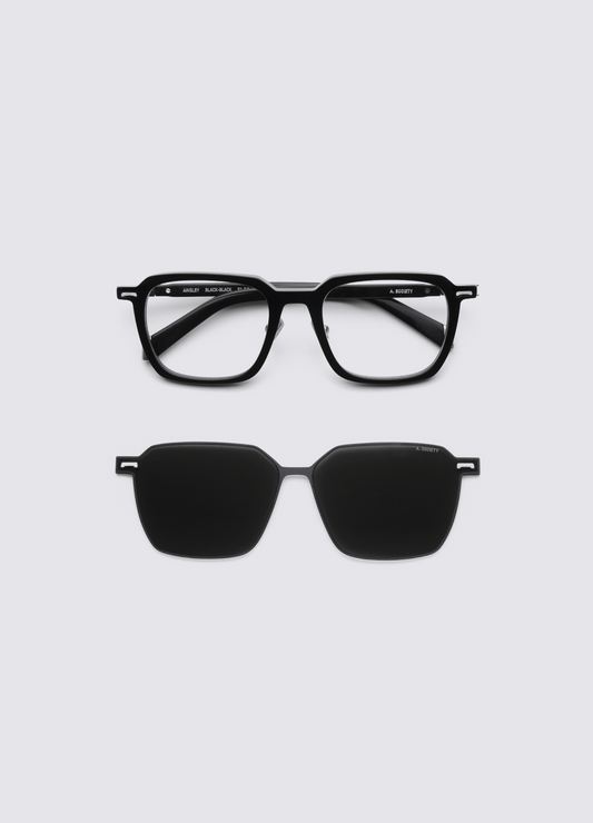 A SOCIETY AINSLEY CLIPON BLACK BLACK 51 SUNGLASSES