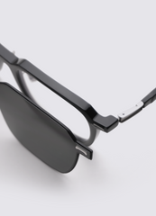 A SOCIETY AINSLEY CLIPON BLACK BLACK 51 SUNGLASSES