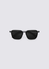 A SOCIETY AINSLEY CLIPON GREY SILVER 51 SUNGLASSES