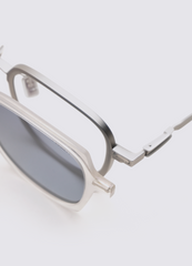 A SOCIETY ARBOR SILVER CRYSTAL 50 SUNGLASSES