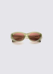 A SOCIETY BAYLOR GREEN 53 SUNGLASSES