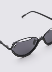 A SOCIETY BLAKE BLACK 63 SUNGLASSES