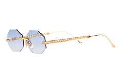 ANNA KARIN CHAIN NEST  GOLD 0004 Rimless NA NA Titanium SUNGLASSES