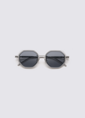 A SOCIETY CHARLIE CLIPON SILVER CRYSTAL 49 SUNGLASSES