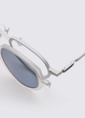 A SOCIETY COVE CLIPON BEIGE CRYSTAL 50 SUNGLASSES