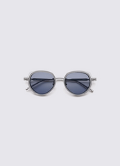 A SOCIETY COVE CLIPON SILVER CRYSTAL 50 SUNGLASSES