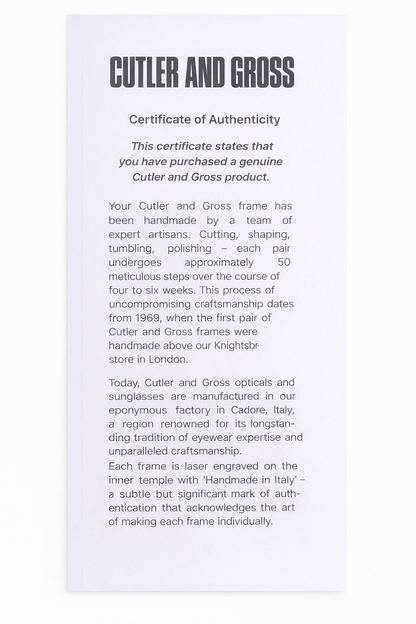 CUTLER AND GROSS OF LONDON CGOPGR02 01 48 FRAME