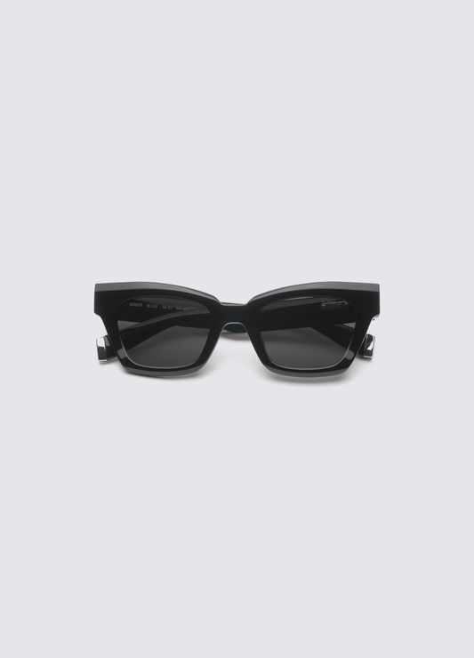 A SOCIETY DENVER BLACK 50 SUNGLASSES