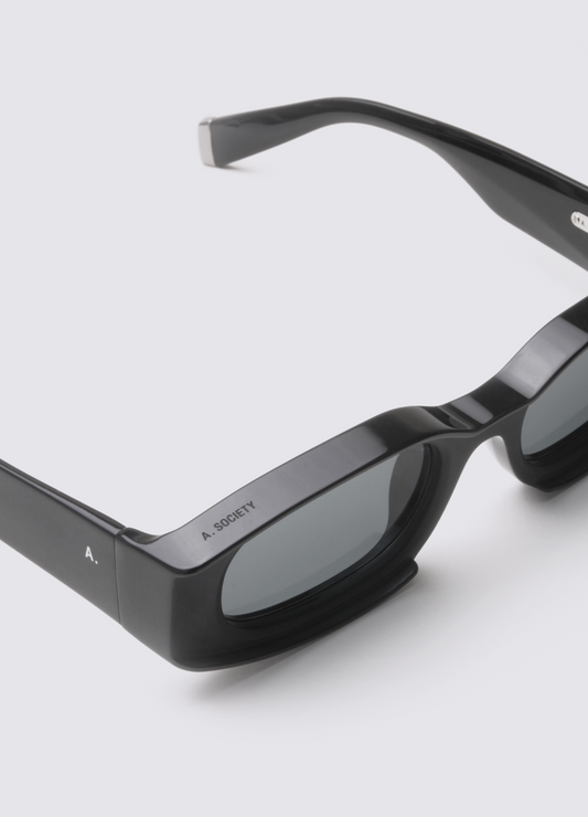 A SOCIETY DECLAN BLACK 53 SUNGLASSES