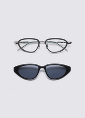 A SOCIETY DREW CLIPON BLACK BLACK 51 SUNGLASSES