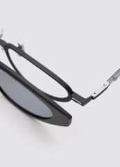 A SOCIETY DREW CLIPON BLACK BLACK 51 SUNGLASSES